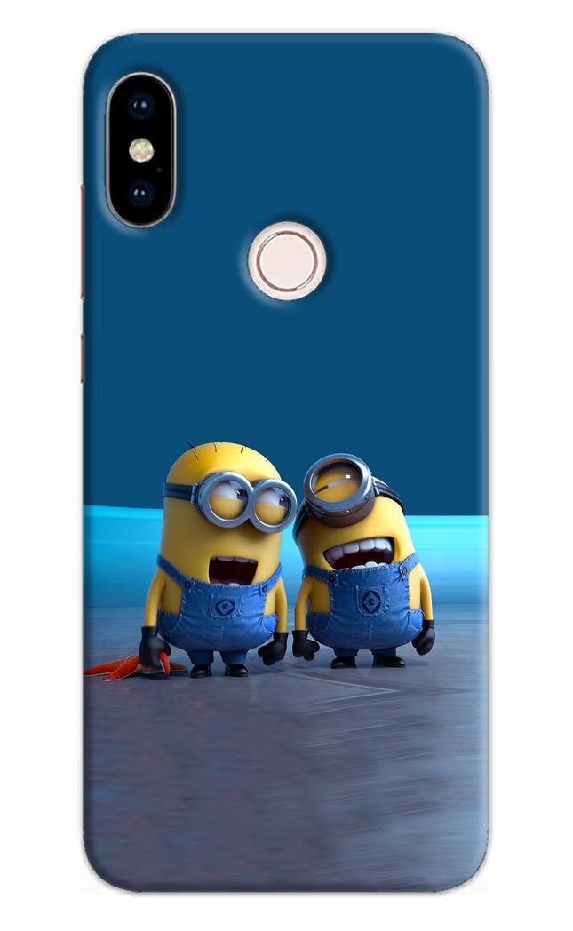 Minion Laughing Redmi Note 5 Pro Hard Case Back Cover by Casekaro