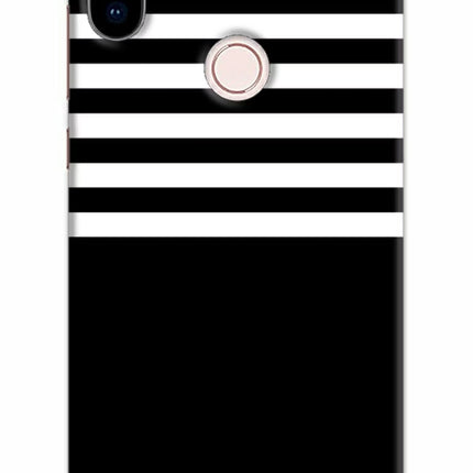 Black and White Print Redmi Note 5 Pro Hard Case Back Cover by Casekaro