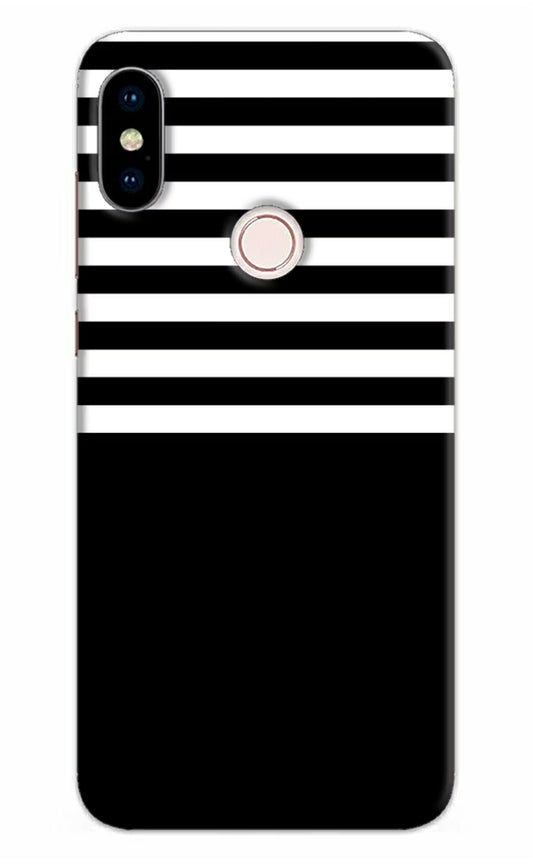 Black and White Print Redmi Note 5 Pro Hard Case Back Cover by Casekaro