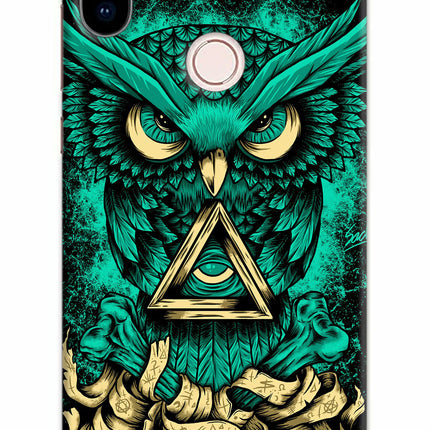 Green Owl Redmi Note 5 Pro Hard Case Back Cover by Casekaro