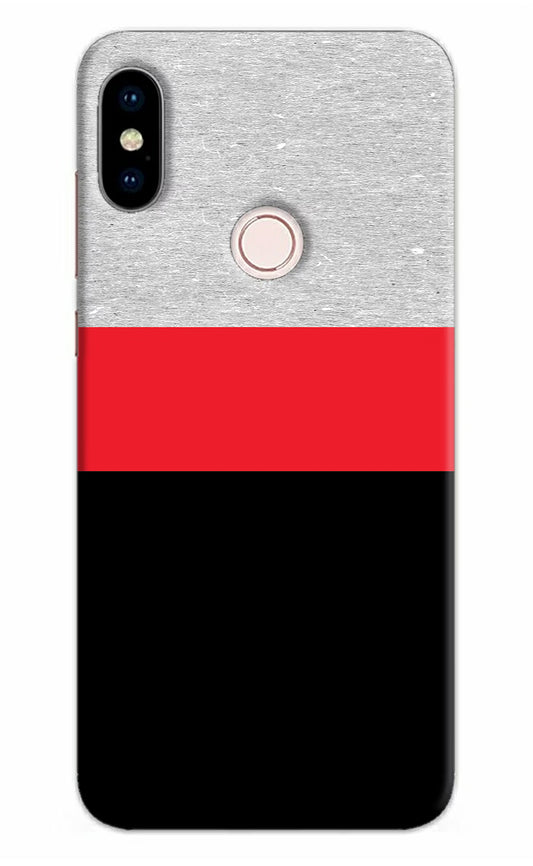 Tri Color Pattern Redmi Note 5 Pro Hard Case Back Cover by Casekaro
