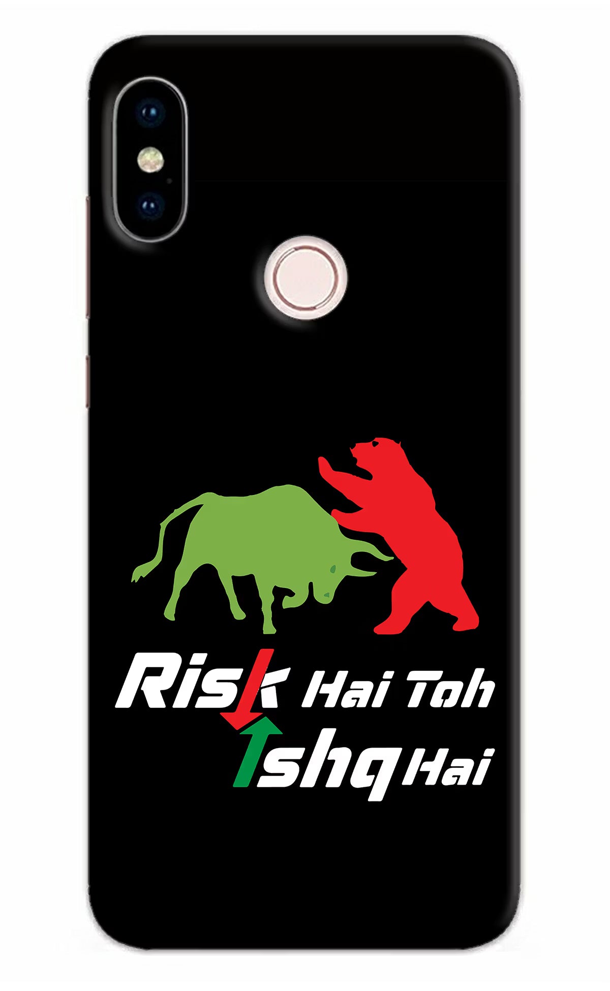 Risk Hai Toh Ishq Hai Redmi Note 5 Pro Hard Case Back Cover by Casekaro