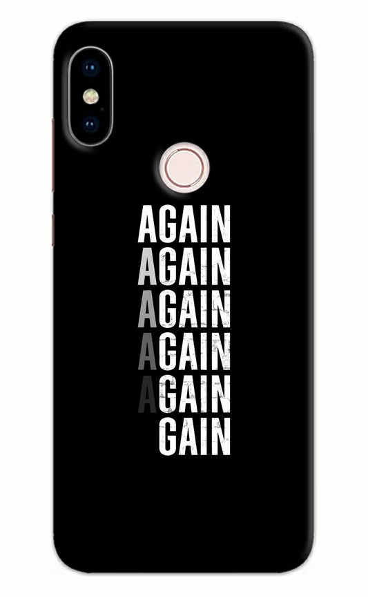 Again Again Gain Redmi Note 5 Pro Hard Case Back Cover by Casekaro