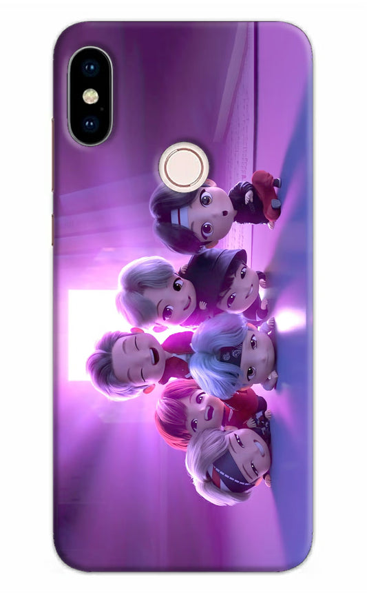 BTS Chibi Redmi Note 5 Pro Hard Case Back Cover by Casekaro