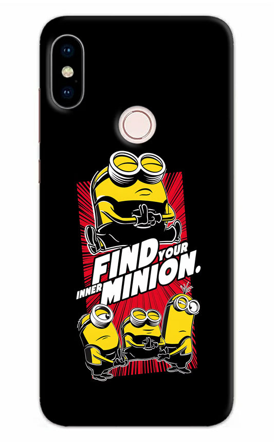 Find your inner Minion Redmi Note 5 Pro Hard Case Back Cover by Casekaro