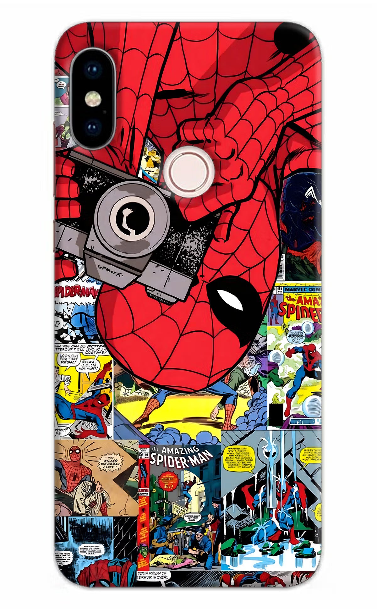 Spider Man Redmi Note 5 Pro Hard Case Back Cover by Casekaro