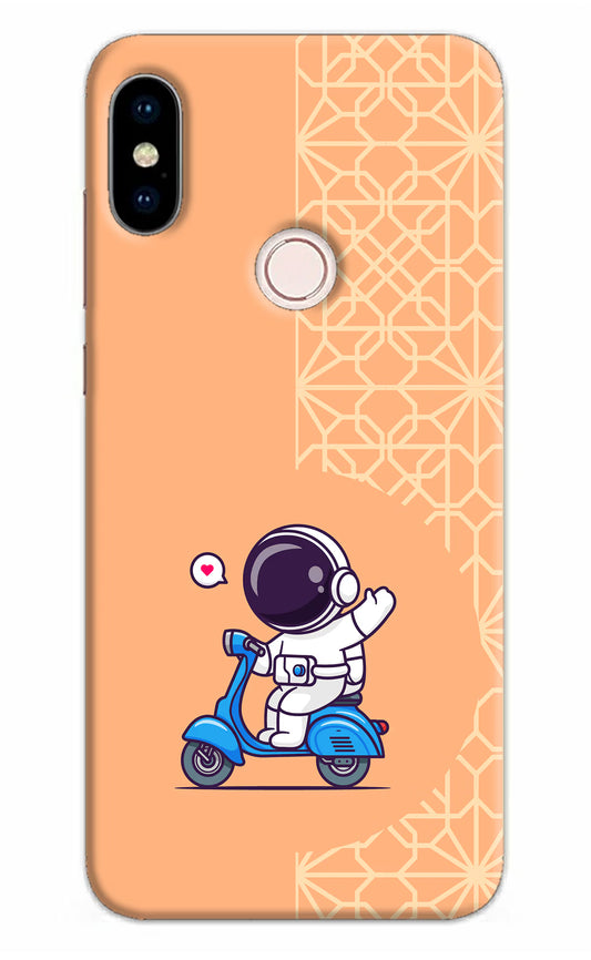 Cute Astronaut Riding Redmi Note 5 Pro Hard Case Back Cover by Casekaro