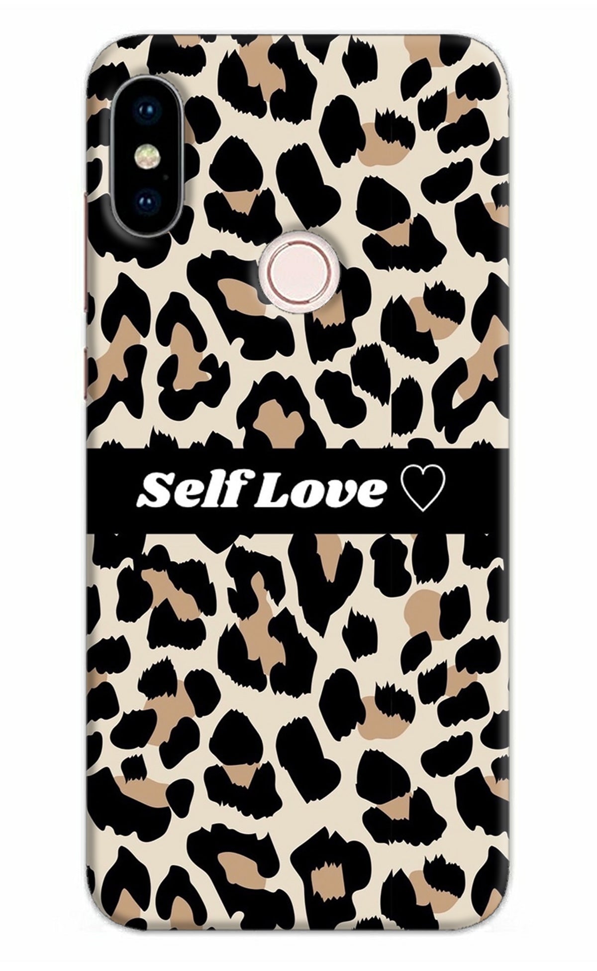 Leopard Print Self Love Redmi Note 5 Pro Back Cover