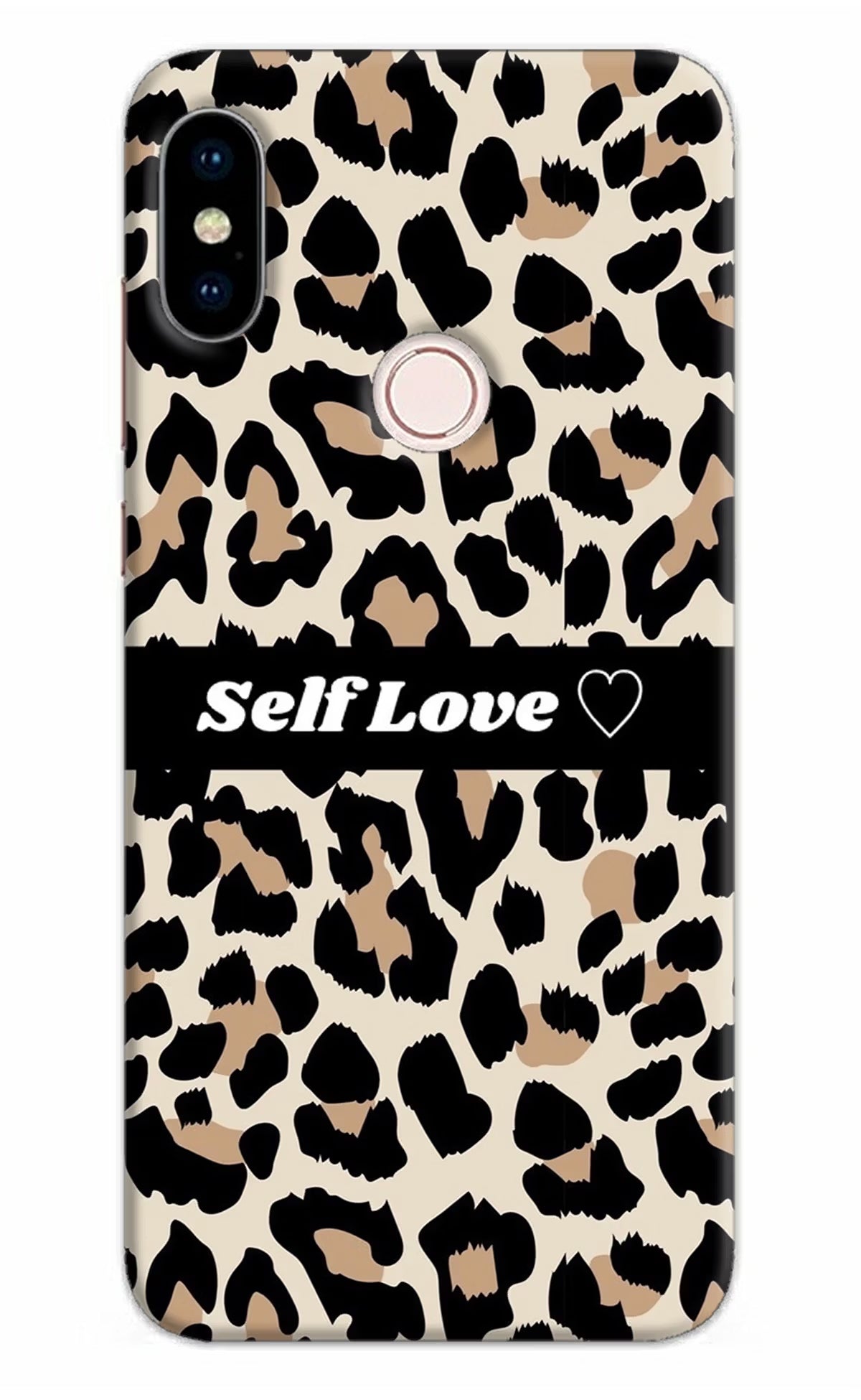Leopard Print Self Love Redmi Note 5 Pro Hard Case Back Cover by Casekaro