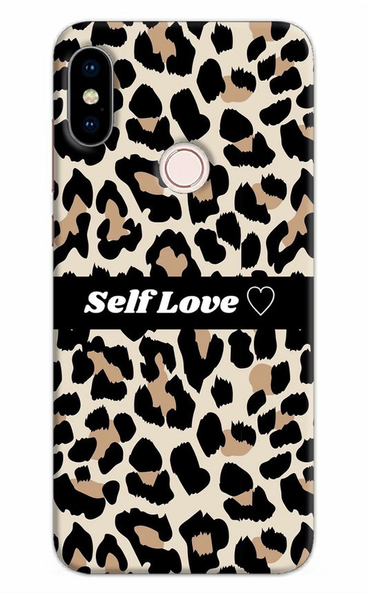 Leopard Print Self Love Redmi Note 5 Pro Hard Case Back Cover by Casekaro