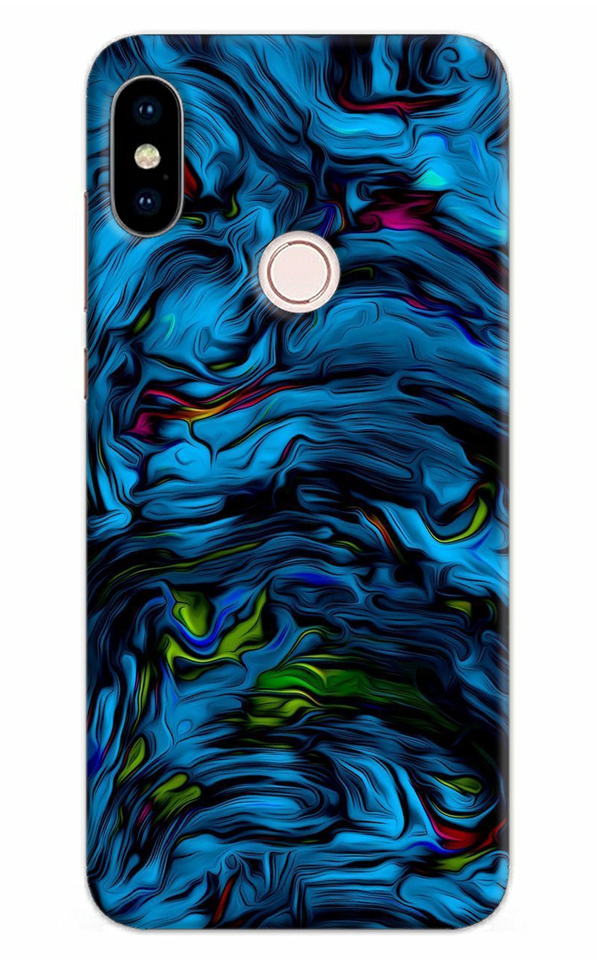 Dark Blue Abstract Redmi Note 5 Pro Back Cover