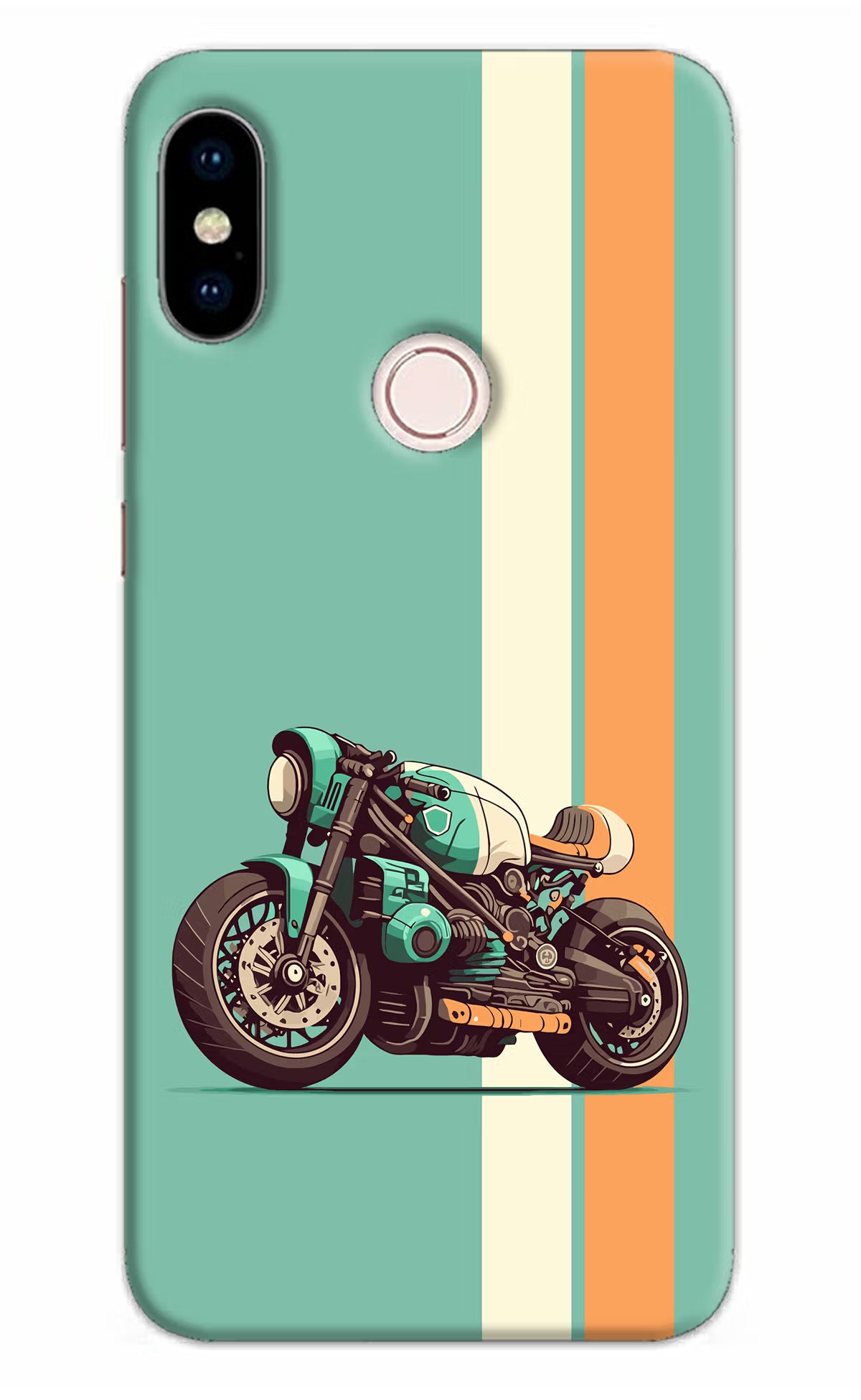 Striped Moto Drift Redmi Note 5 Pro Hard Case Back Cover by Casekaro