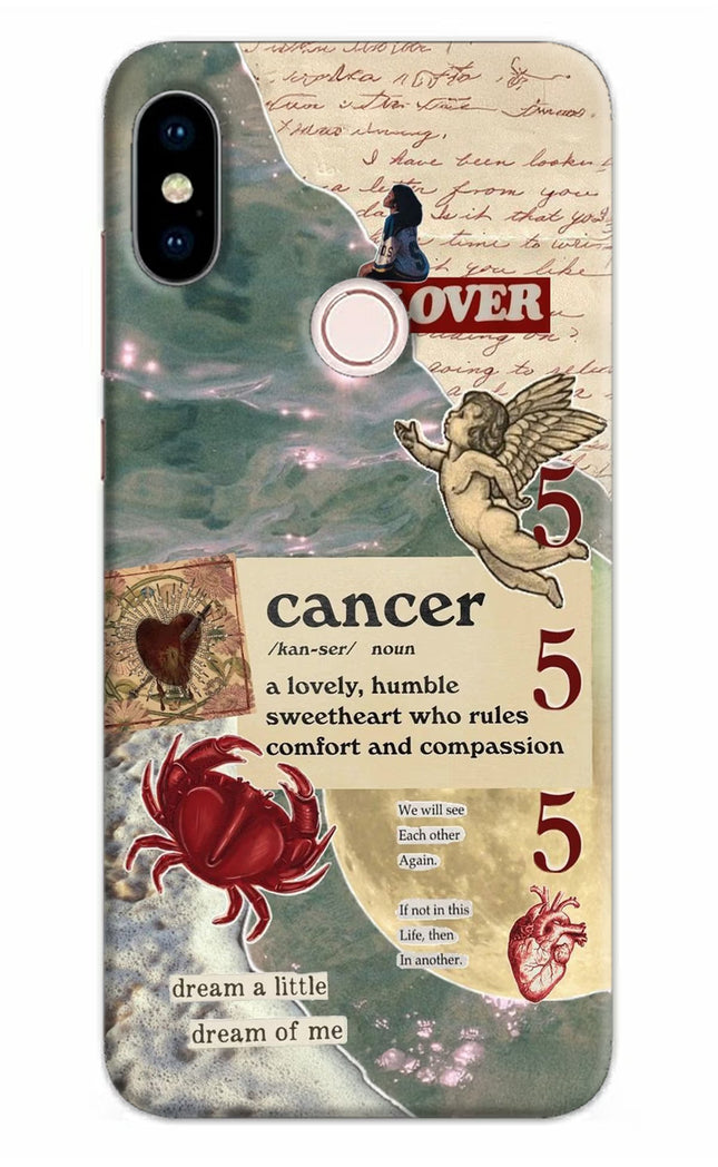Cancer Zodiac Redmi Note 5 Pro Hard Case Back Cover by Casekaro