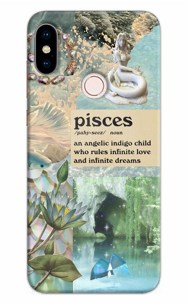 Pisces Zodiac Redmi Note 5 Pro Hard Case Back Cover by Casekaro