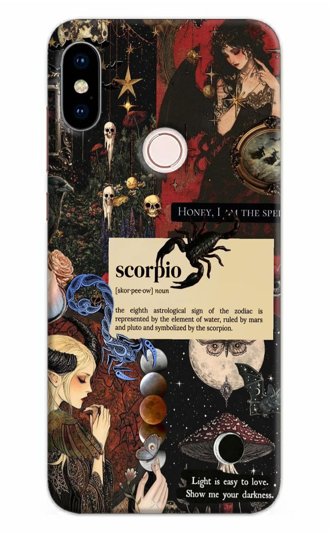 Scorpio Zodiac Redmi Note 5 Pro Hard Case Back Cover by Casekaro