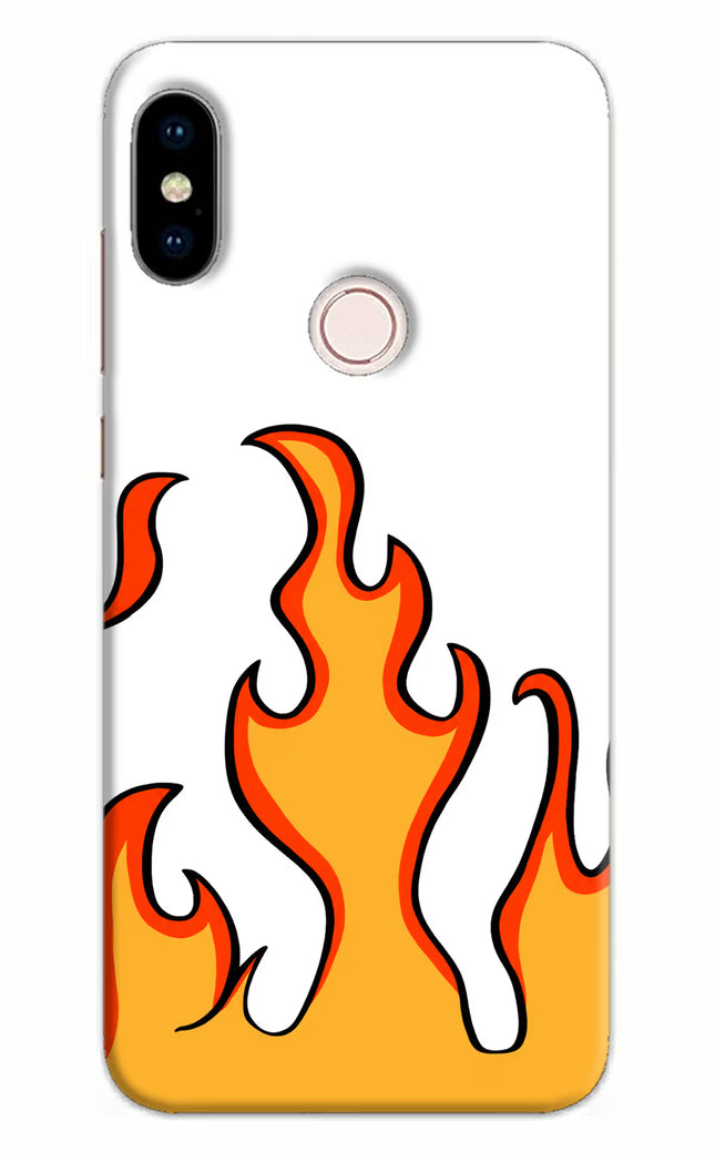 Fired Up – White Redmi Note 5 Pro Hard Case Back Cover by Casekaro