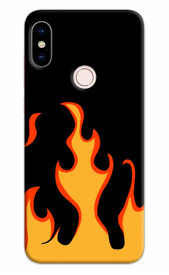 Fired Up – Black Redmi Note 5 Pro Hard Case Back Cover by Casekaro