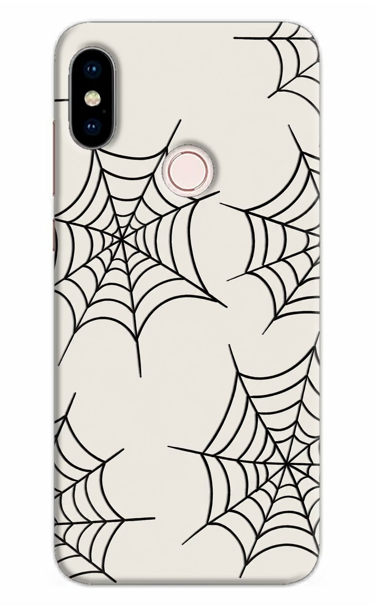 Spider Web Redmi Note 5 Pro Hard Case Back Cover by Casekaro