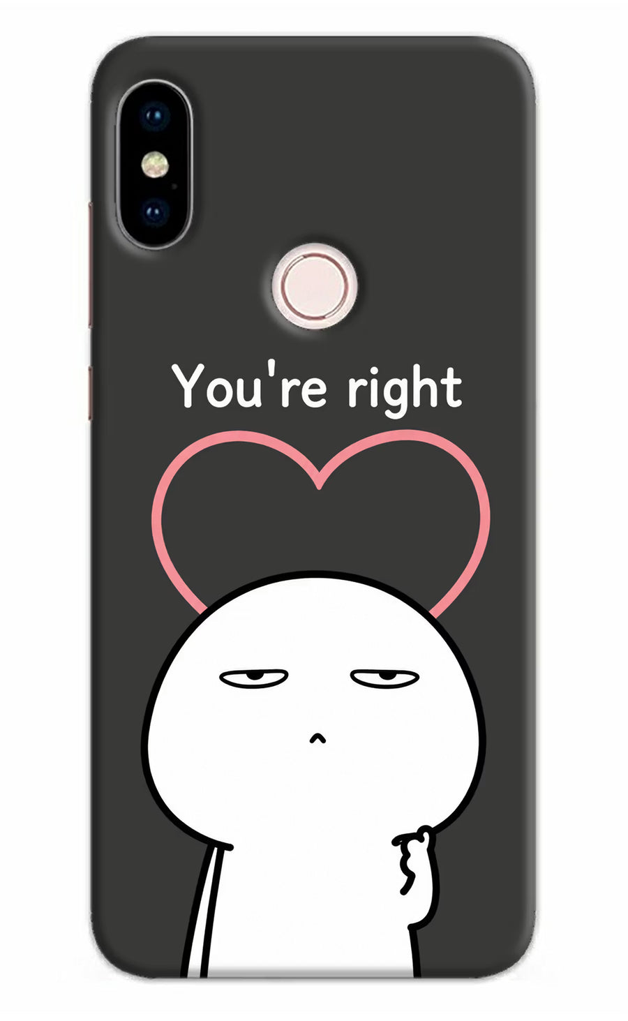 You're Right Redmi Note 5 Pro Back Cover, Hard case