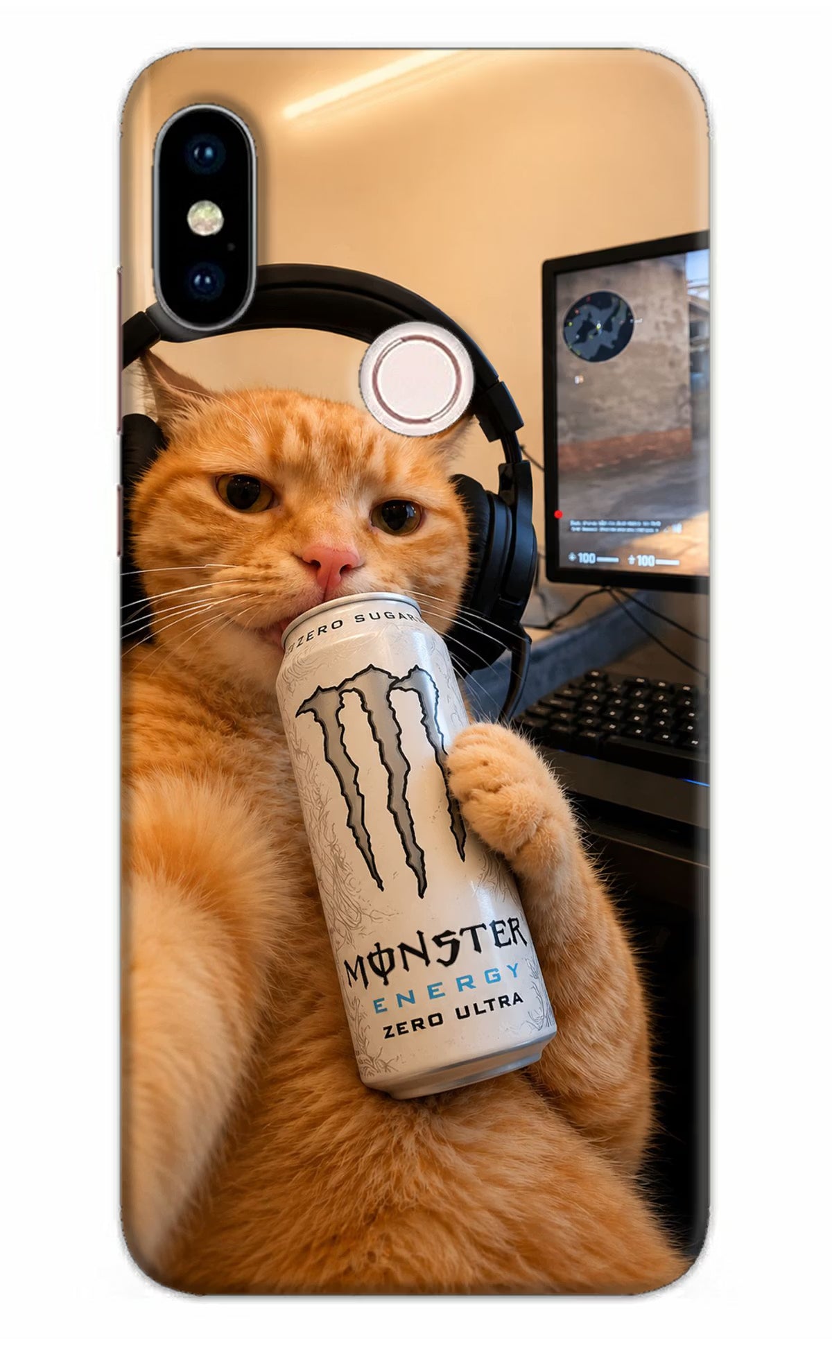Gamer Cat Energy Redmi Note 5 Pro Back Cover