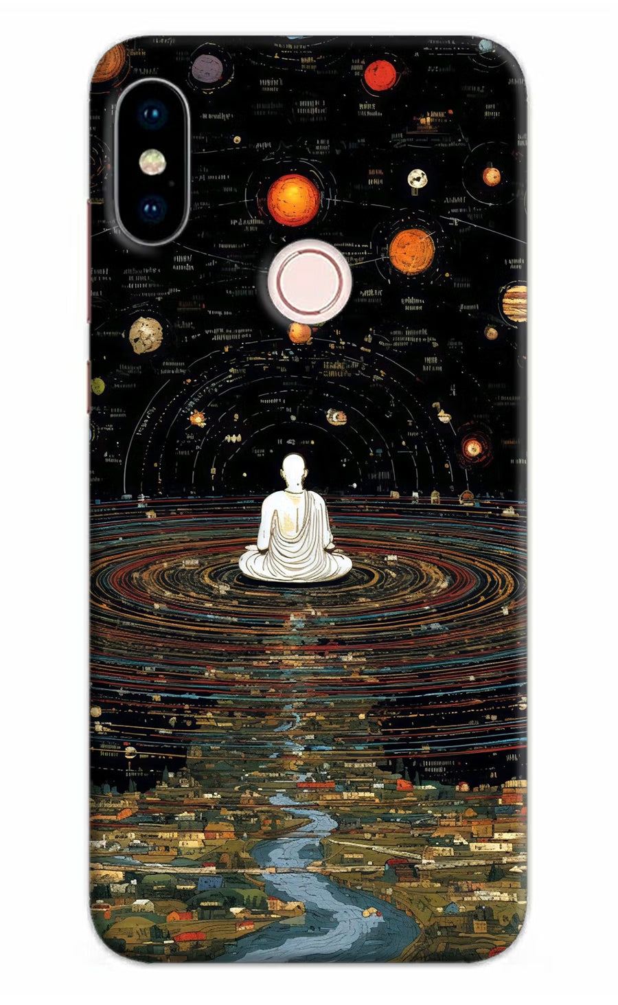 Space Monk Redmi Note 5 Pro Back Cover, Hard case