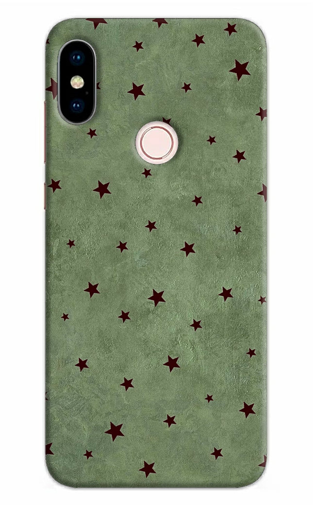 Green Stars Redmi Note 5 Pro Hard Case Back Cover by Casekaro