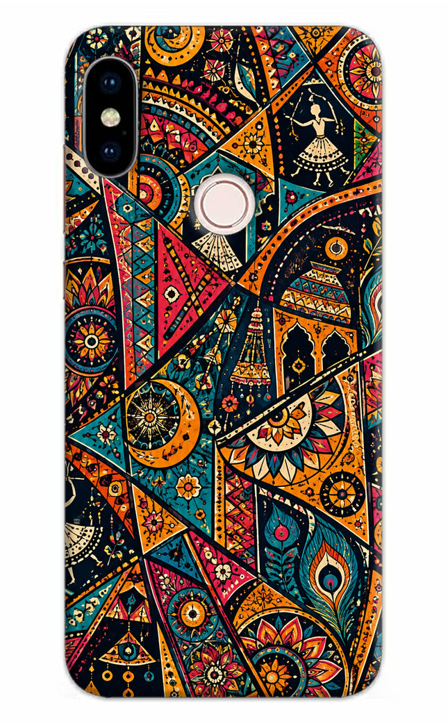 Folk Print Redmi Note 5 Pro Hard Case Back Cover by Casekaro
