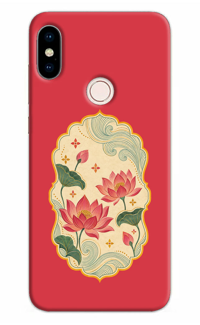 Pink Lotus Redmi Note 5 Pro Hard Case Back Cover by Casekaro