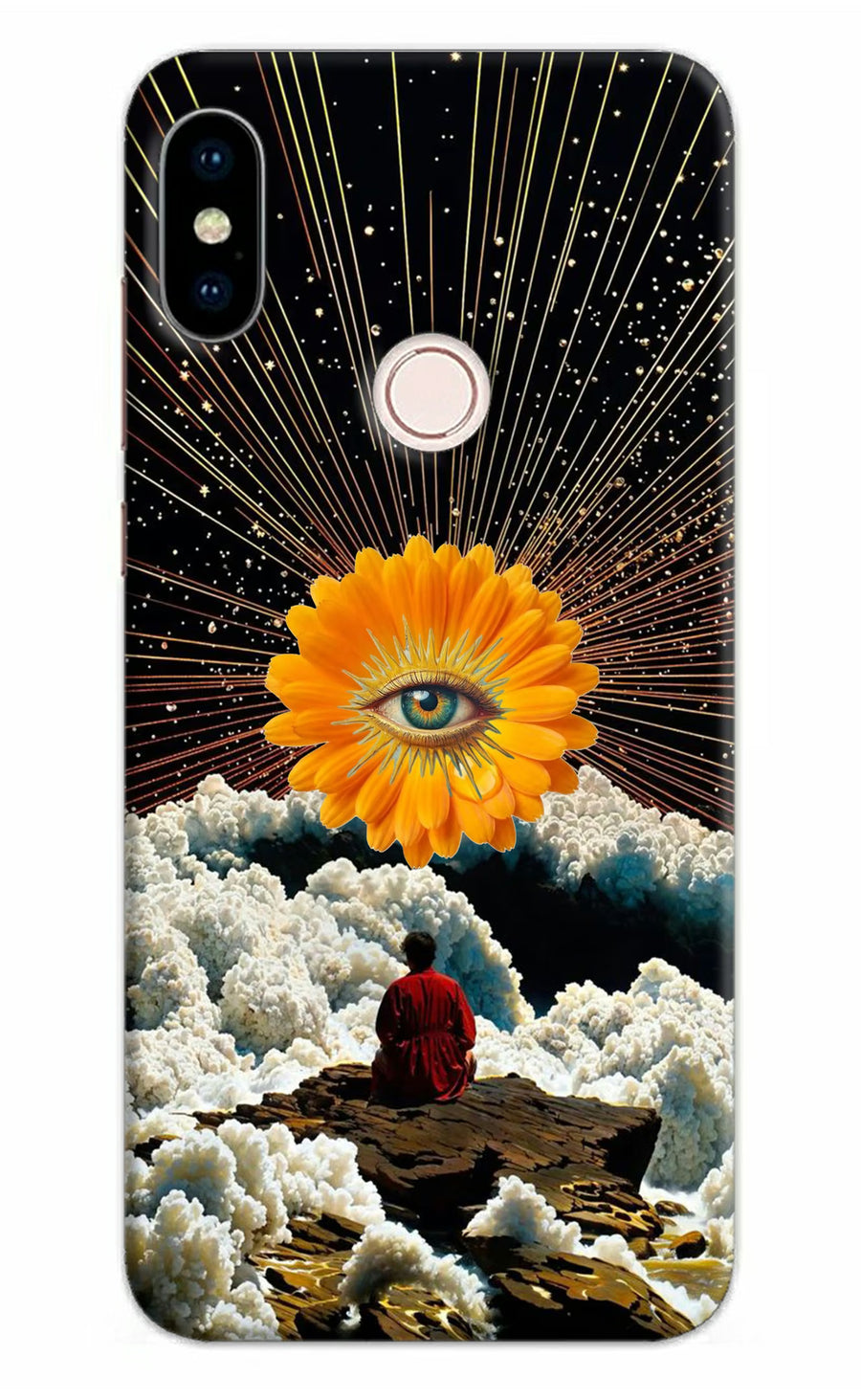 Cosmic Flower Redmi Note 5 Pro Back Cover, Hard case
