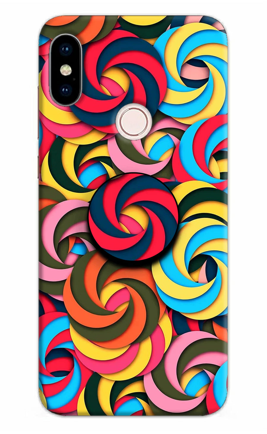 Spiral Pattern Redmi Note 5 Pro Pop Case, Hard case