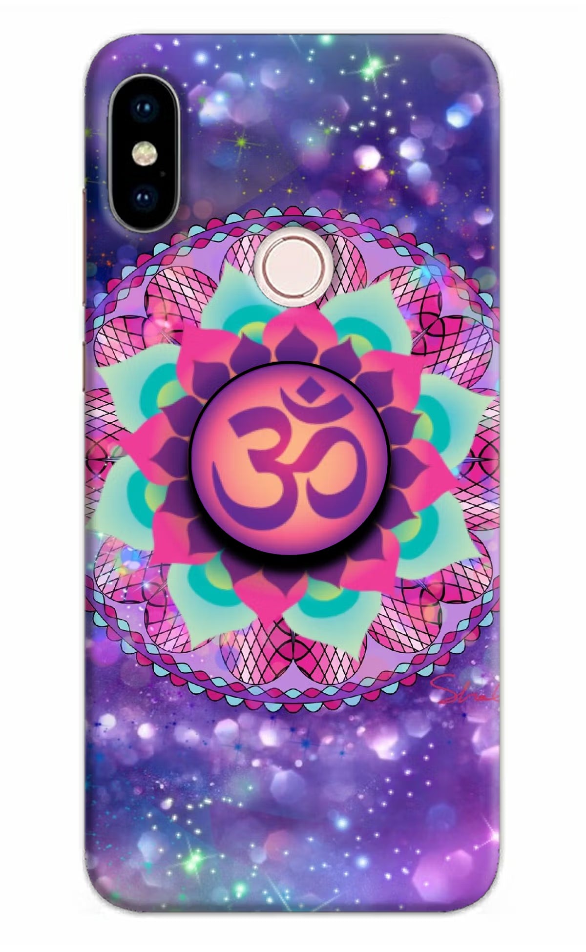 Om Purple Redmi Note 5 Pro Pop Case by Casekaro