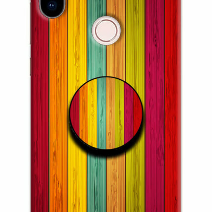 Multicolor Wooden Redmi Note 5 Pro Pop Case by Casekaro