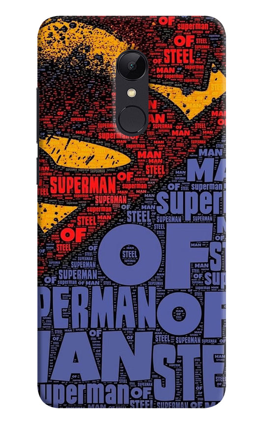 Superman Redmi Note 5 Hard Case Back Cover by Casekaro
