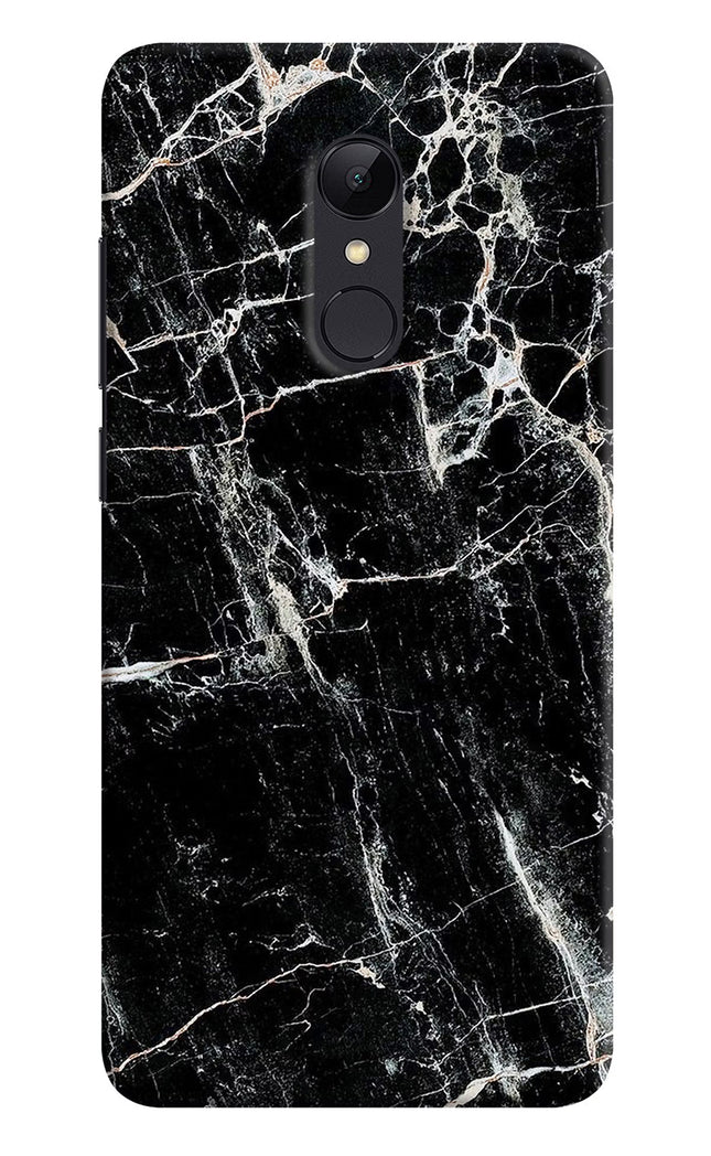 Black Marble Texture Redmi Note 5 Hard Case Back Cover by Casekaro