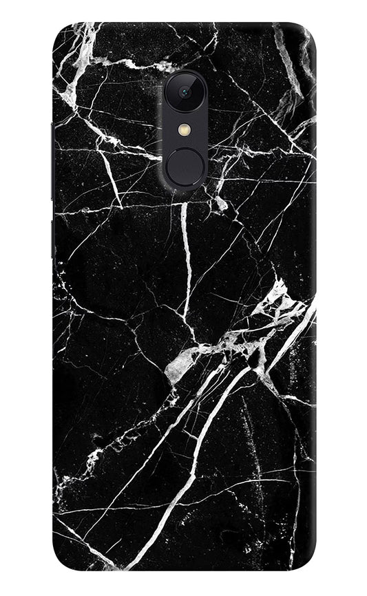 Black Marble Pattern Redmi Note 5 Hard Case Back Cover by Casekaro