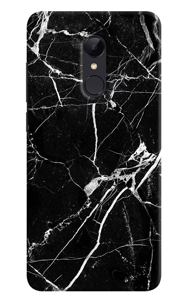 Black Marble Pattern Redmi Note 5 Hard Case Back Cover by Casekaro