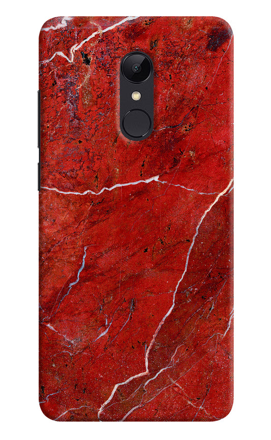 Red Marble Design Redmi Note 5 Hard Case Back Cover by Casekaro