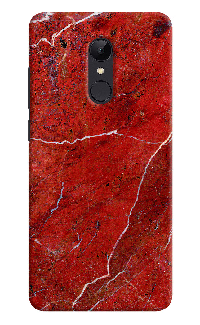 Red Marble Design Redmi Note 5 Hard Case Back Cover by Casekaro