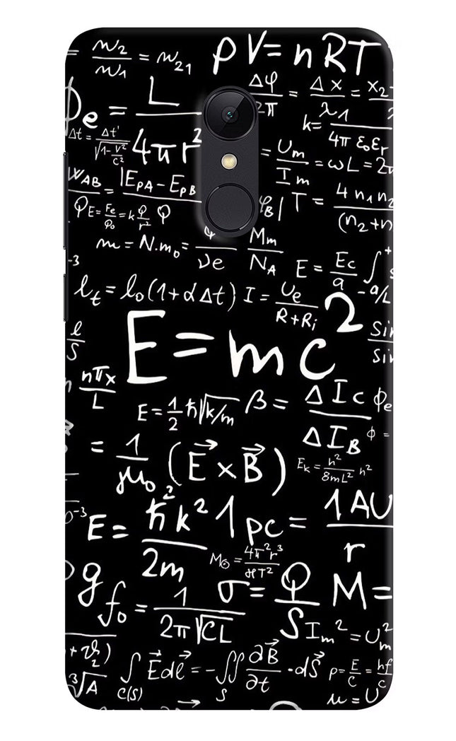 Physics Formula Redmi Note 5 Hard Case Back Cover by Casekaro