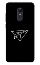 Paper Plane White Redmi Note 5 Hard Case Back Cover by Casekaro