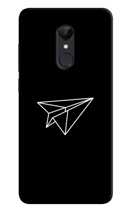 Paper Plane White Redmi Note 5 Hard Case Back Cover by Casekaro
