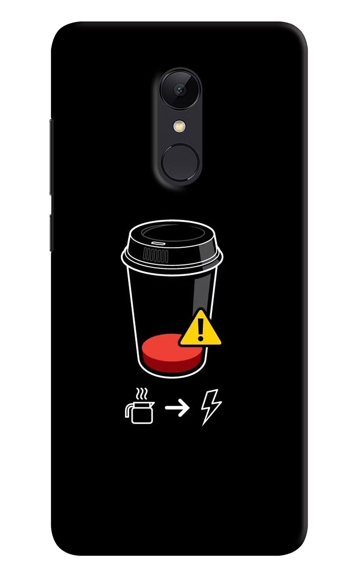 Coffee Redmi Note 5 Hard Case Back Cover by Casekaro