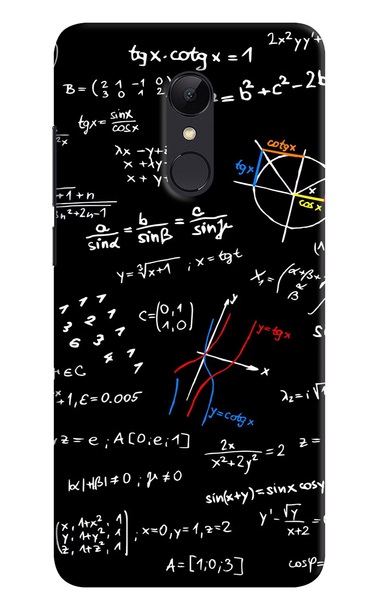 Mathematics Formula Redmi Note 5 Hard Case Back Cover by Casekaro