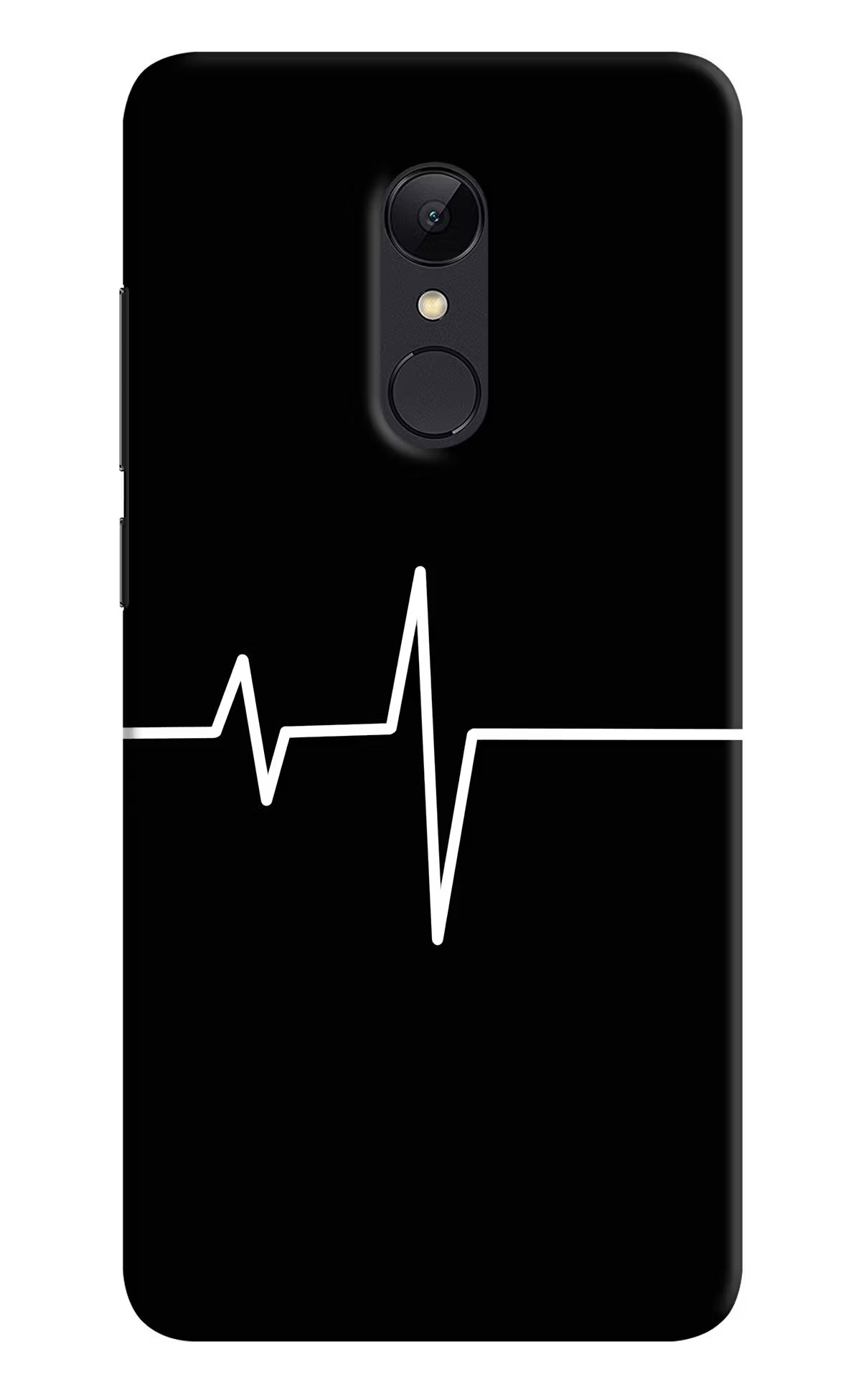 Heart Beats Redmi Note 5 Hard Case Back Cover by Casekaro