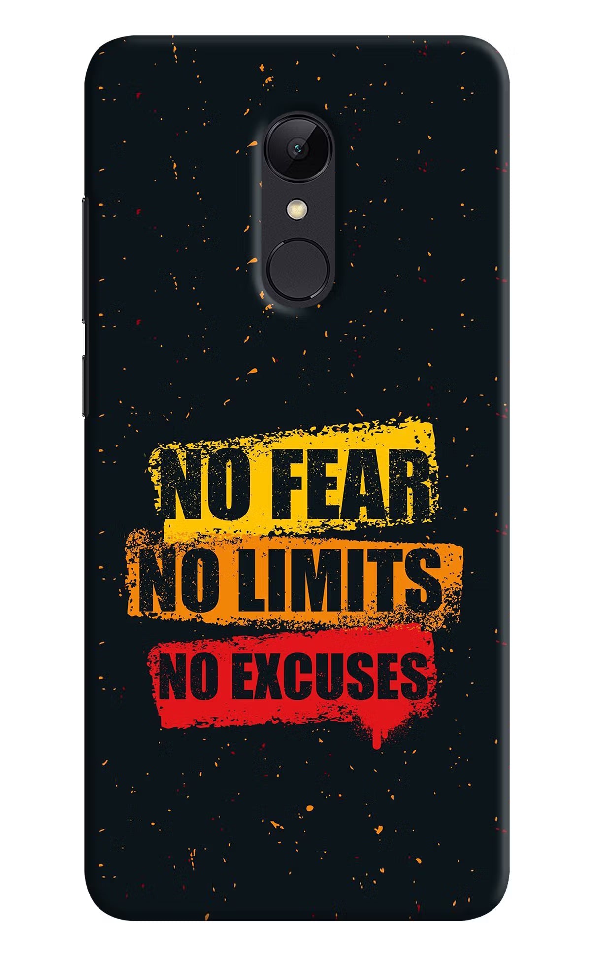 No Fear No Limits No Excuse Redmi Note 5 Hard Case Back Cover by Casekaro