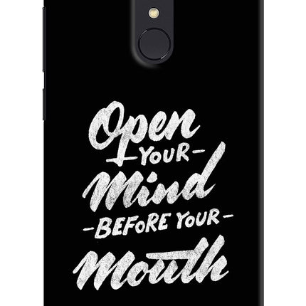 Open Your Mind Before Your Mouth Redmi Note 5 Hard Case Back Cover by Casekaro