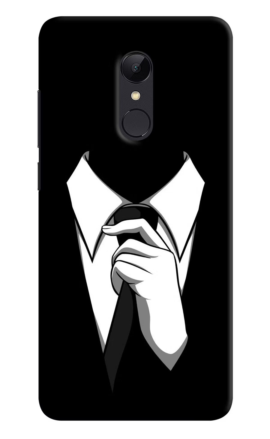 Black Tie Redmi Note 5 Back Cover, Hard case