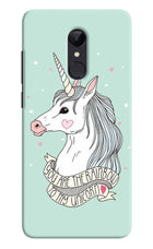 Unicorn Wallpaper Redmi Note 5 Hard Case Back Cover by Casekaro
