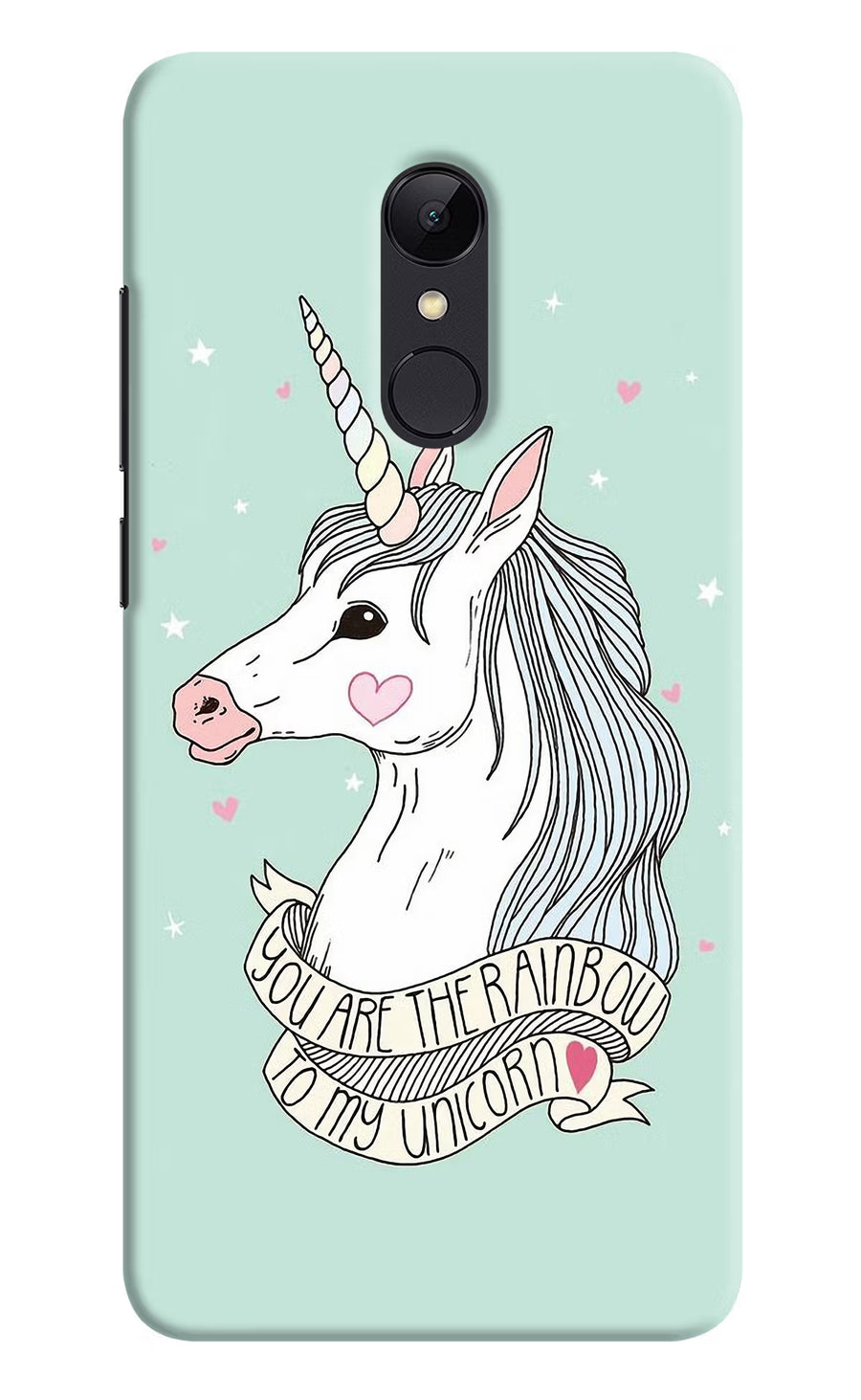 Unicorn Wallpaper Redmi Note 5 Back Cover, Hard case