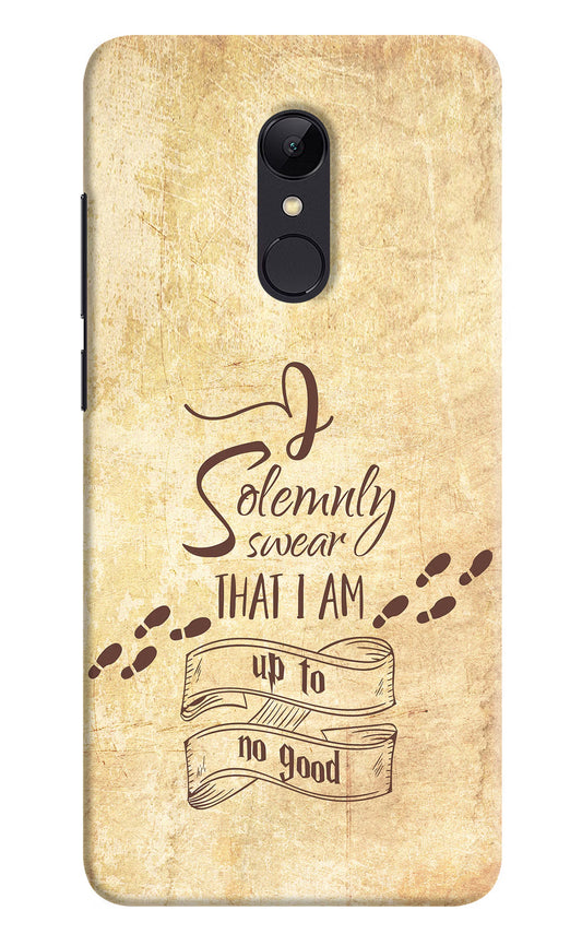 I Solemnly swear that i up to no good Redmi Note 5 Hard Case Back Cover by Casekaro